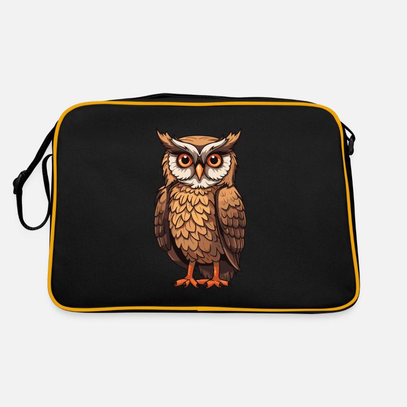 Eule Tier Retro Tasche
