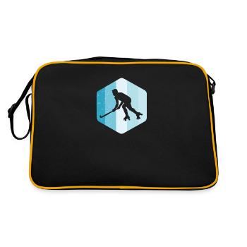 Roll hockey player - Retro Bag - black/gold - Back