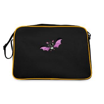 Chauve-souris en colère, cadeau maléfique - Sac Retro - noir/or - Dos
