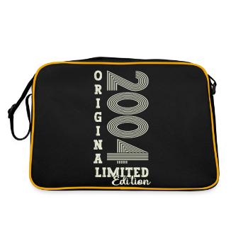 Cadeau original vintage 2004 18ème anniversaire - Sac Retro - noir/or - Dos