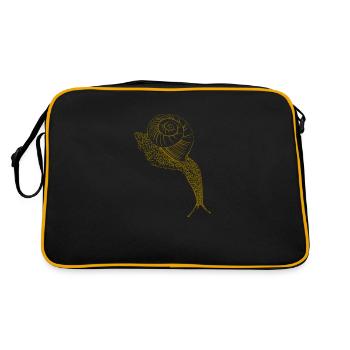 Brown snail - Retro Bag - black/gold - Back
