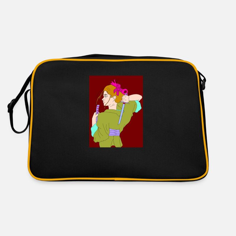 Kimono Mädchen Retro Tasche