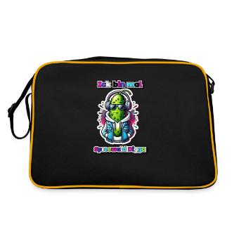 Je suis mal - Sac Retro - noir/or - Dos