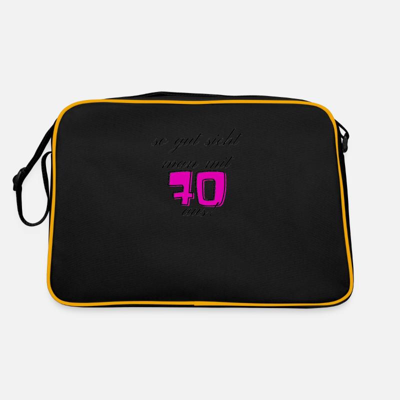 70. Geburtstag Retro Tasche
