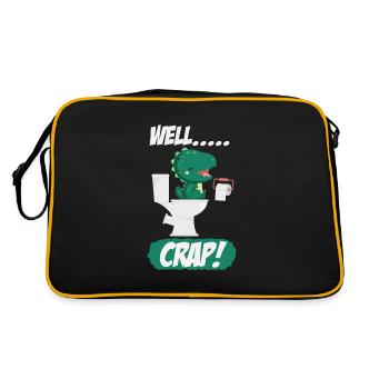 Drôle de problèmes de pépins de Trex dinosaures - Sac Retro - noir/or - Dos