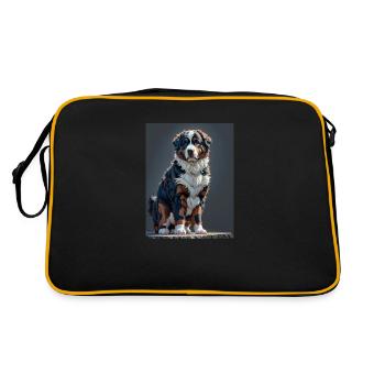 Bouvier bernois - Sac Retro - noir/or - Dos