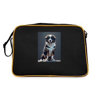 Bouvier bernois - Sac Retro - noir/or - Dos