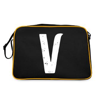 V Letter - Retro Bag - black/gold - Back