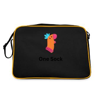 One Sock - Retro Bag - black/gold - Back