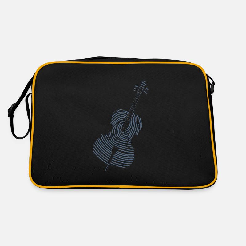 Klassische Musik Cello - Retro Tasche - Schwarz/Gold