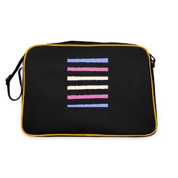 trans stripes - Sac Retro - noir/or - Dos