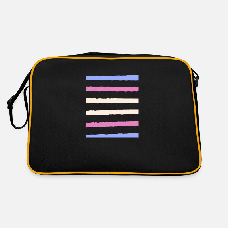 trans stripes Retro Tasche