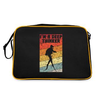 I'm a depp Thinker Diver Diving Diver Retro - Retro Bag - black/gold - Back