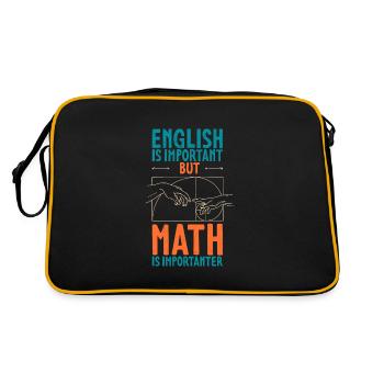Geometry Golden Ratio Math Fibonacci - Retro Bag - black/gold - Back