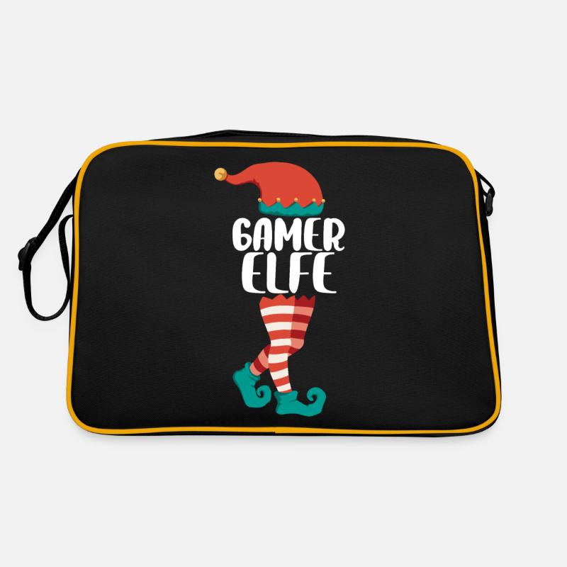 Christmas Elf Partner Look Design Xmas Elves Retro Bag