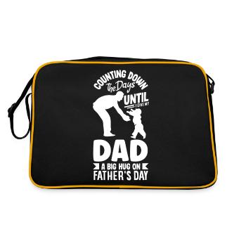 Compte à rebours des jours de la fête des pères - Sac Retro - noir/or - Dos