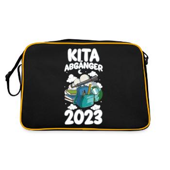 Diplômés de Kita 2023 Bye Bye Kindergarten Space - Sac Retro - noir/or - Dos