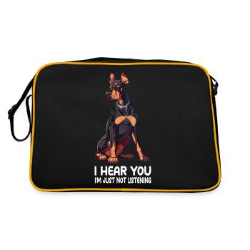 Doberman - Retro Bag - black/gold - Back