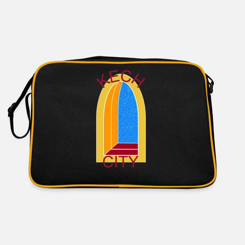 KECH CITY WINDOW 2 - Sac Retro - noir/or