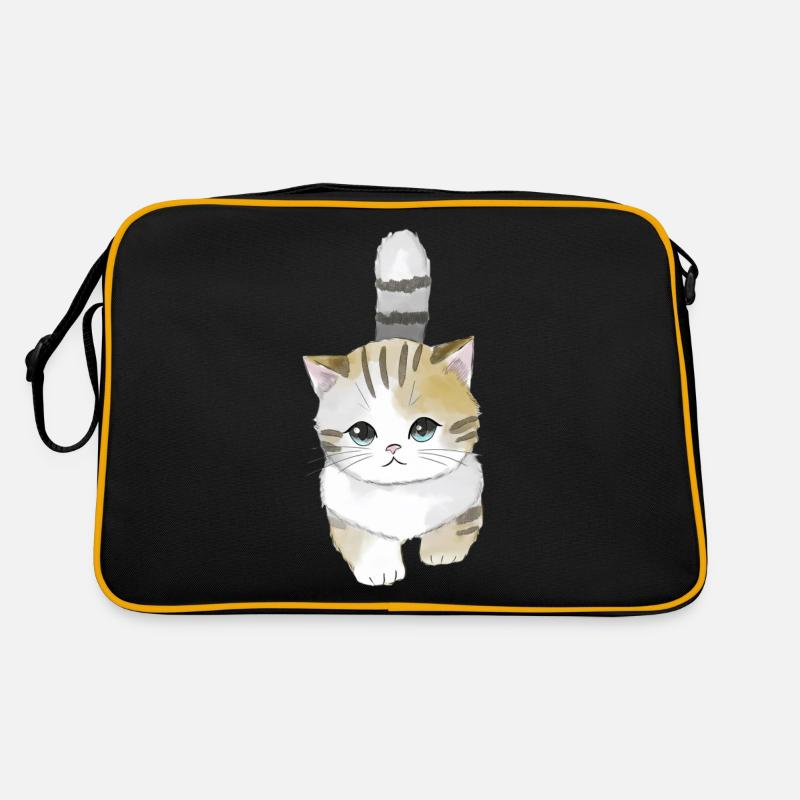 Catwalk - Retro Tasche - Schwarz/Gold