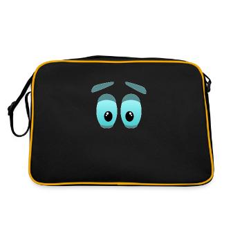 Les grands yeux - Sac Retro - noir/or - Dos