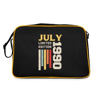 July 1990 - July 1990 Birthday Gift - Retro Bag - black/gold - Back