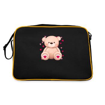Ours en peluche mignon - Sac Retro - noir/or - Dos
