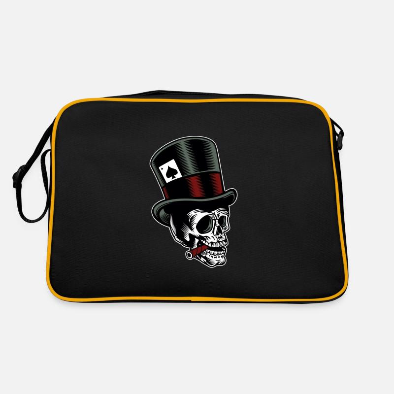 Skull with cylinder Retro Bag
