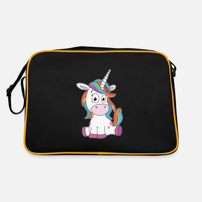 Licorne douce Personnaliser Sac Retro