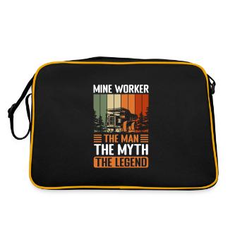 Miner Men Miners Helmet - Retro Bag - black/gold - Back