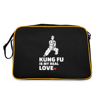 J’adore le Kung-Fu - Sac Retro - noir/or - Dos