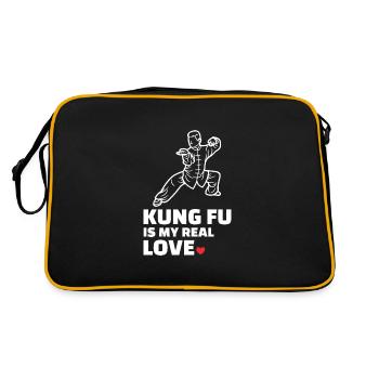 J’adore le Kung Fu - Sac Retro - noir/or - Dos