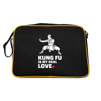 J’adore le Kung Fu - Sac Retro - noir/or - Dos