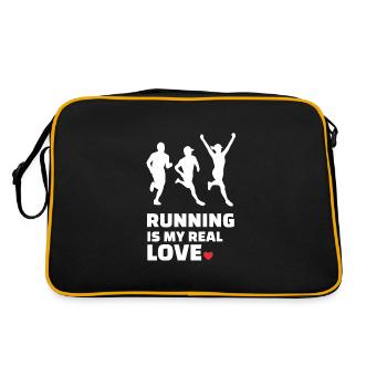 J’adore la course - Sac Retro - noir/or - Dos
