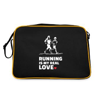 J’adore la course - Sac Retro - noir/or - Dos