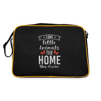 Animal lover rescue - Retro Bag - black/gold - Back