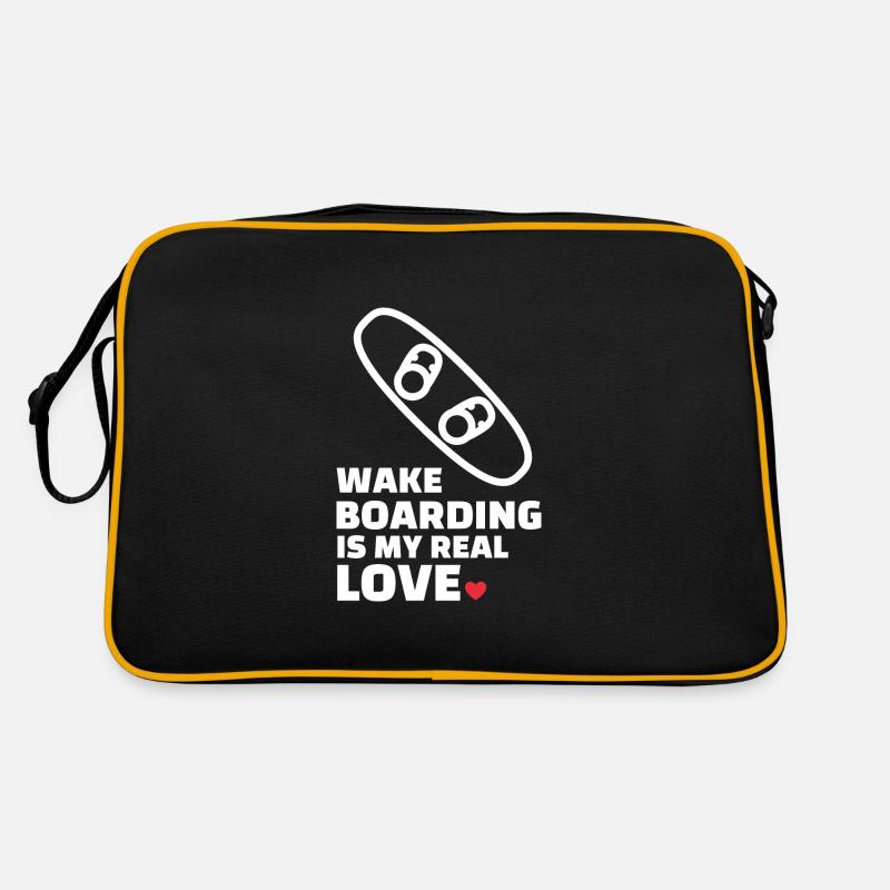 Ich Liebe Wakeboarden Retro Tasche