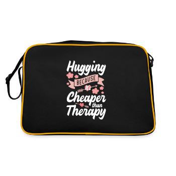 Cuddling girlfriend - Retro Bag - black/gold - Back
