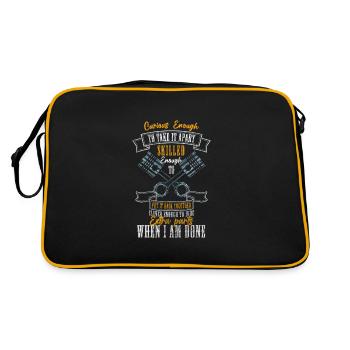 Mechanic Mechanic Garage Mechanic - Retro Bag - black/gold - Back
