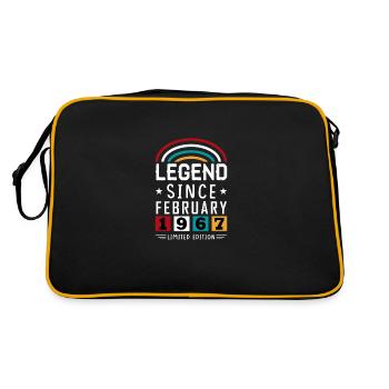 1967 Legend Since Birthday Gift Février - Sac Retro - noir/or - Dos