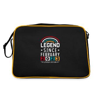 2023 Legend Since Birthday Gift February - Retro Bag - black/gold - Back