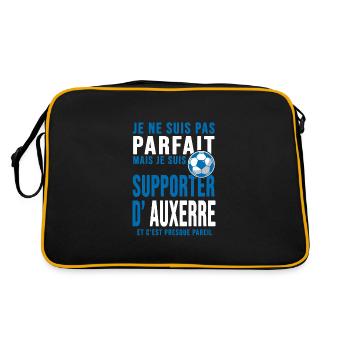 supporter football auxerre sport Club auxerrois - Sac Retro - noir/or - Dos