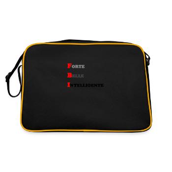 FBI forte belle intelligente - Sac Retro - noir/or - Dos