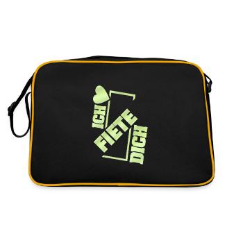 Couple Fiete - Retro Tasche - Schwarz/Gold - Hinten