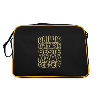 Phillip - Sac Retro - noir/or - Dos