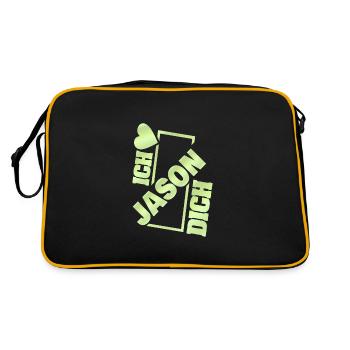 Gift for Jason - Retro Bag - black/gold - Back