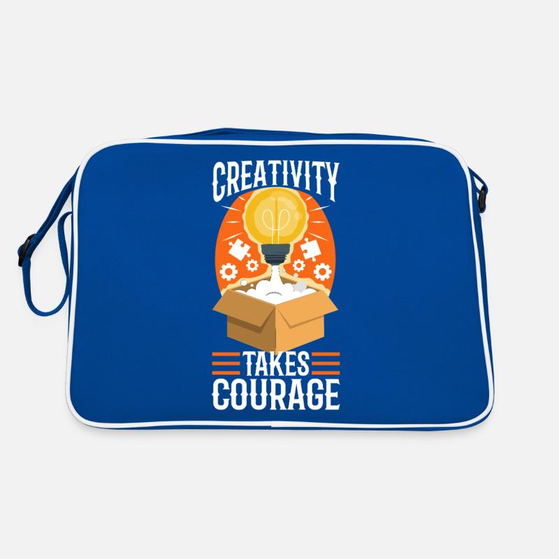 Creativity Takes Courage Retro Tasche