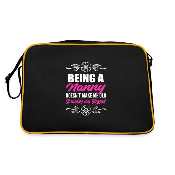 Me rend béni cadeau de soignant - Sac Retro - noir/or - Dos