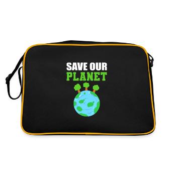 Sauvez notre planète Poison écologiste - Sac Retro - noir/or - Dos