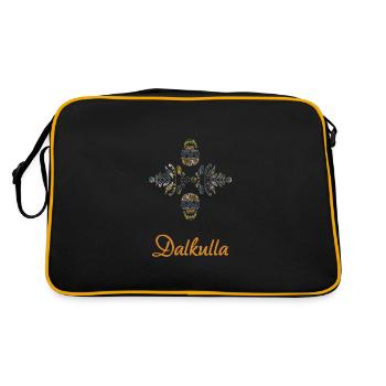 Dalkulla | - Sac Retro - noir/or - Dos